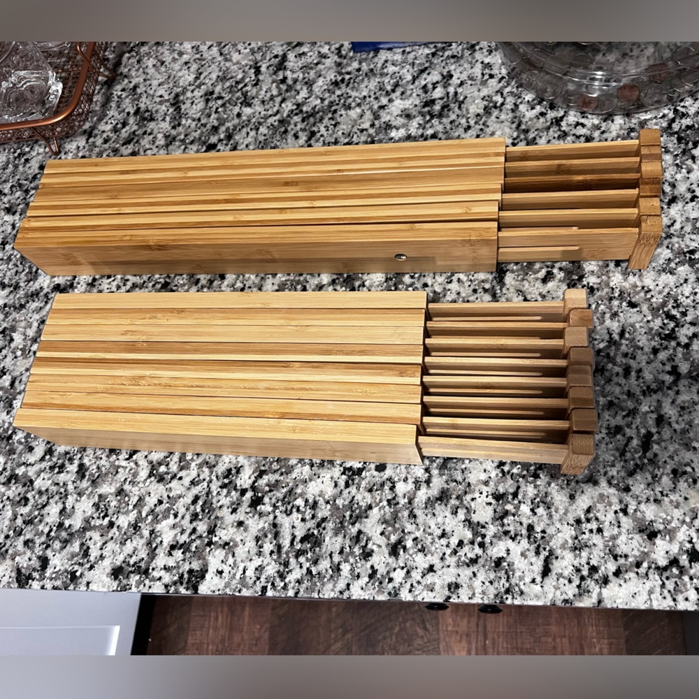 Bamboo drawer dividers